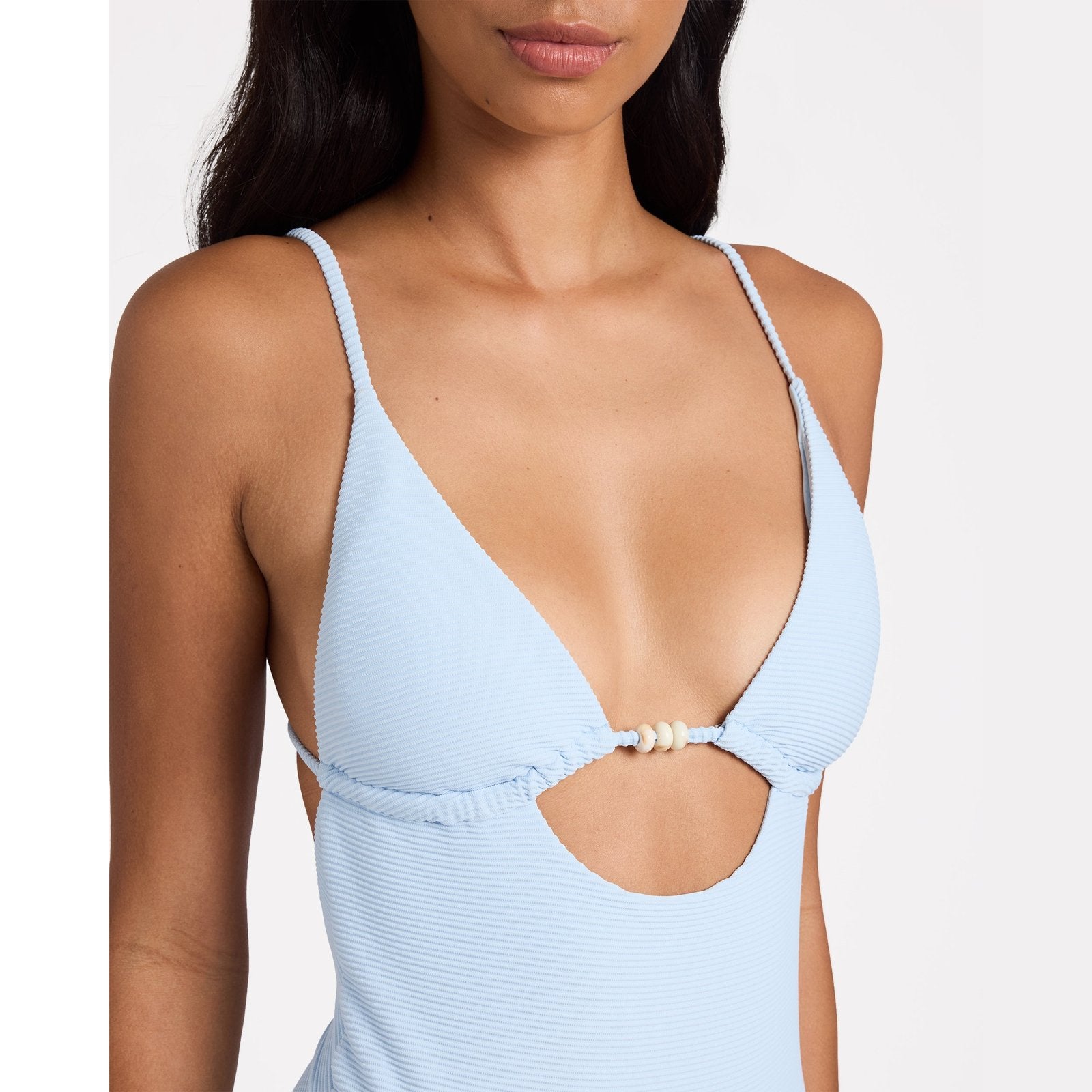Womens Tanlines Remi One Piece Swimsuit Cool Blue - Image 5