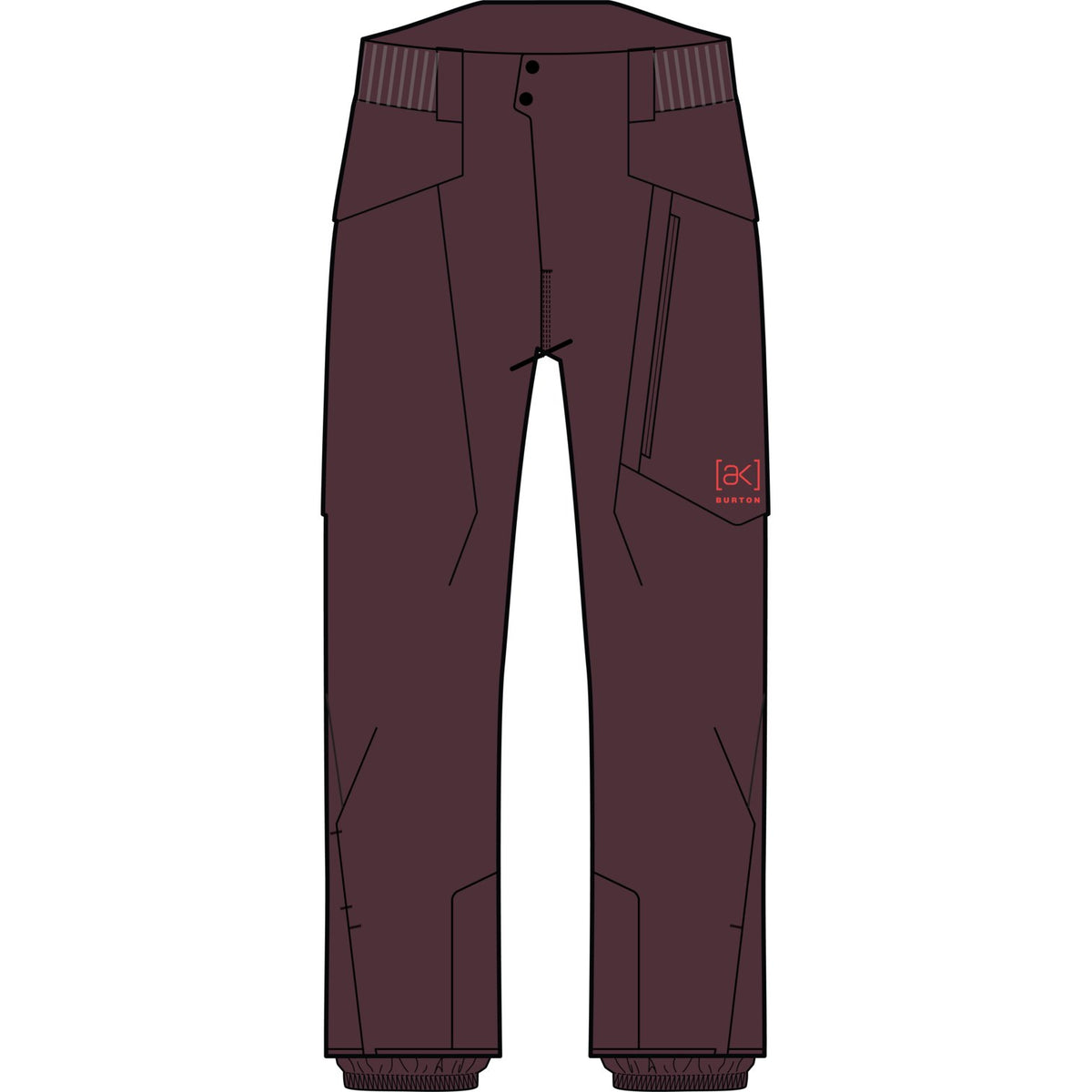 Womens [Ak] Cyclic Gore-Tex 2L Pants Rum Raisin - Image 5