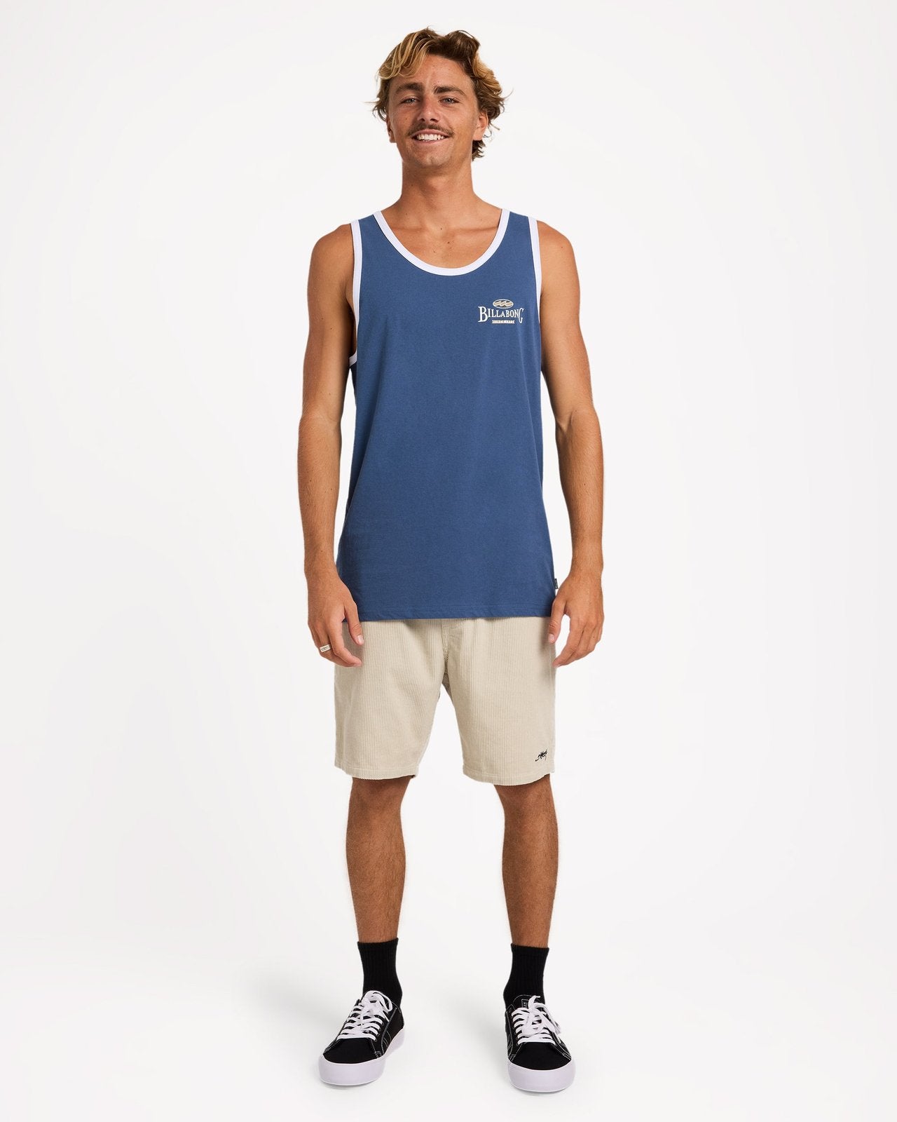Mens Crossboards Tank Top Dark Denim - Image 5