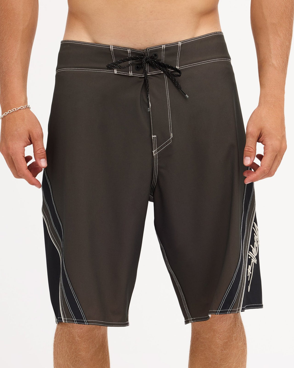 Mens Fluid 2K Pro 21" Board Shorts Dark Brown - Image 5