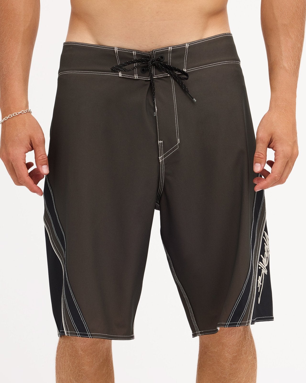 Mens Fluid 2K Pro 21" Board Shorts Dark Brown - Image 5