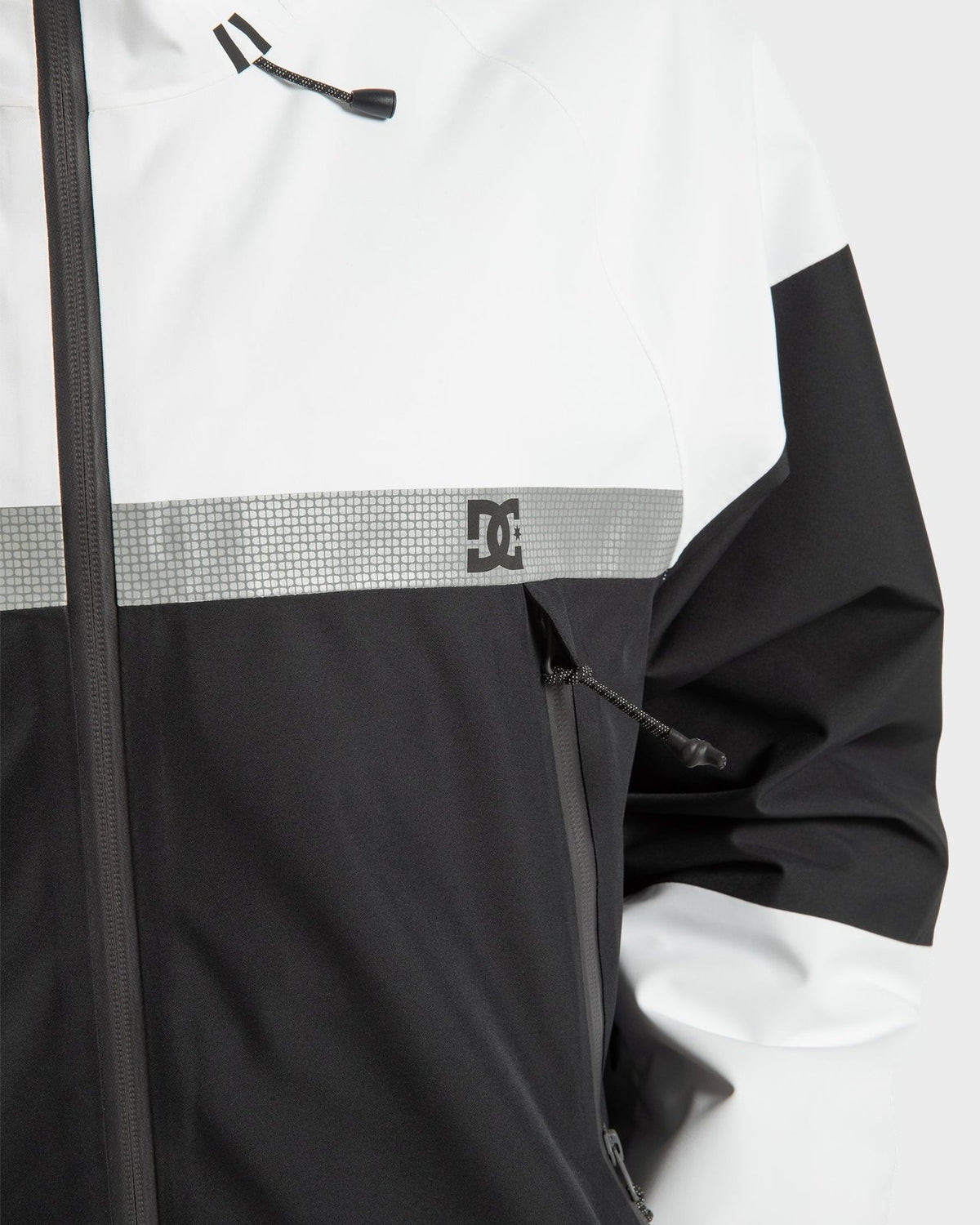 Mens Intel 30K Snow Jacket White / Black - Image 5