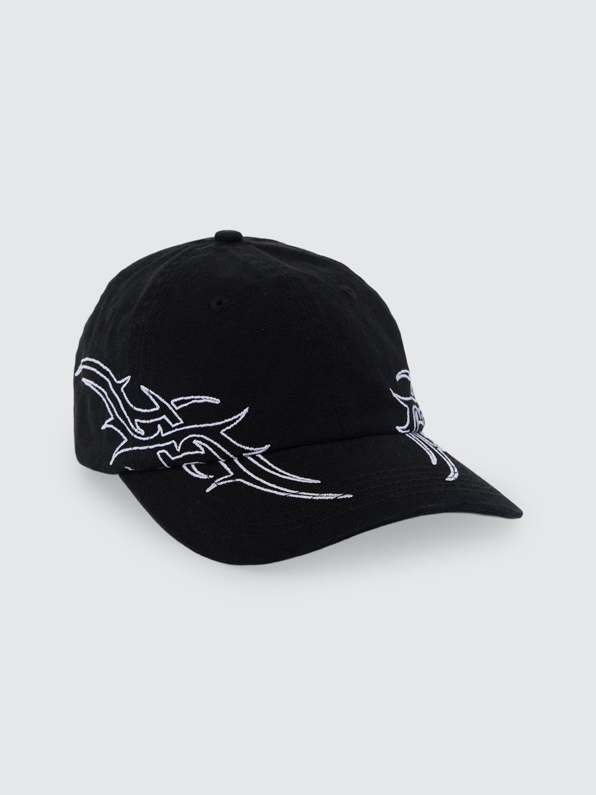 Pitted 6 Panel Hat Black - Image 5