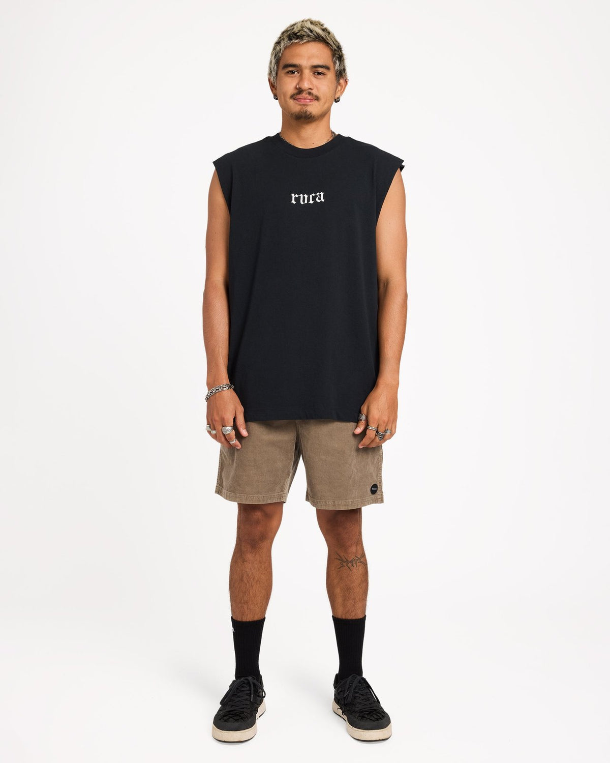 Mens Old Muscle Rvca Black - Image 5