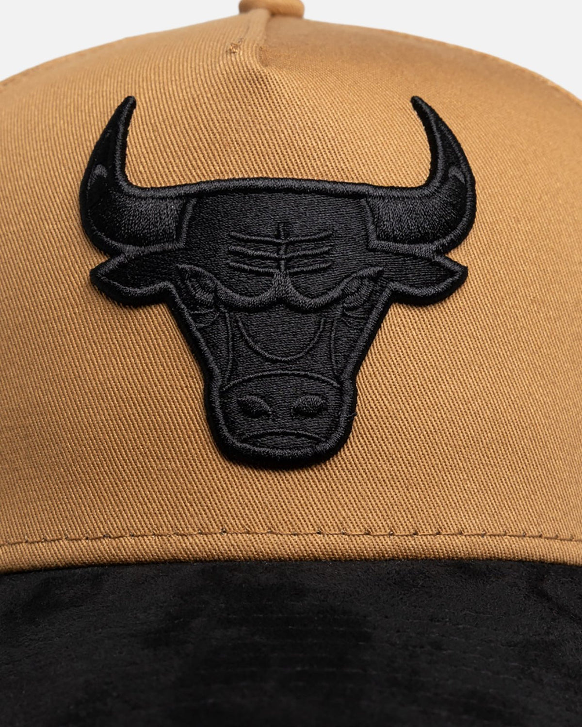 Chicago Bulls 9FORTY A-Frame Snapback - Wheat Black Suede - Image 5