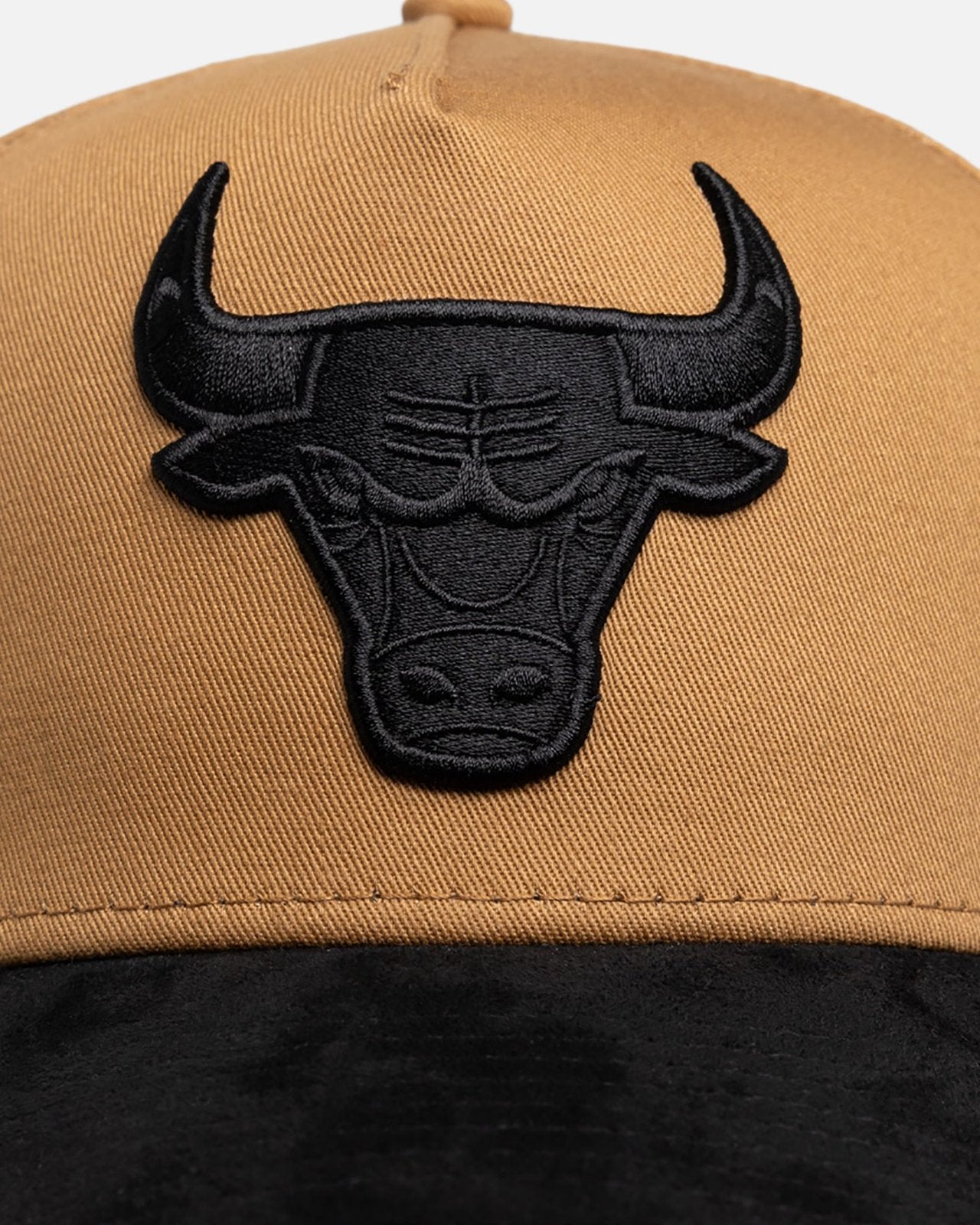 Chicago Bulls 9FORTY A-Frame Snapback - Wheat Black Suede - Image 5