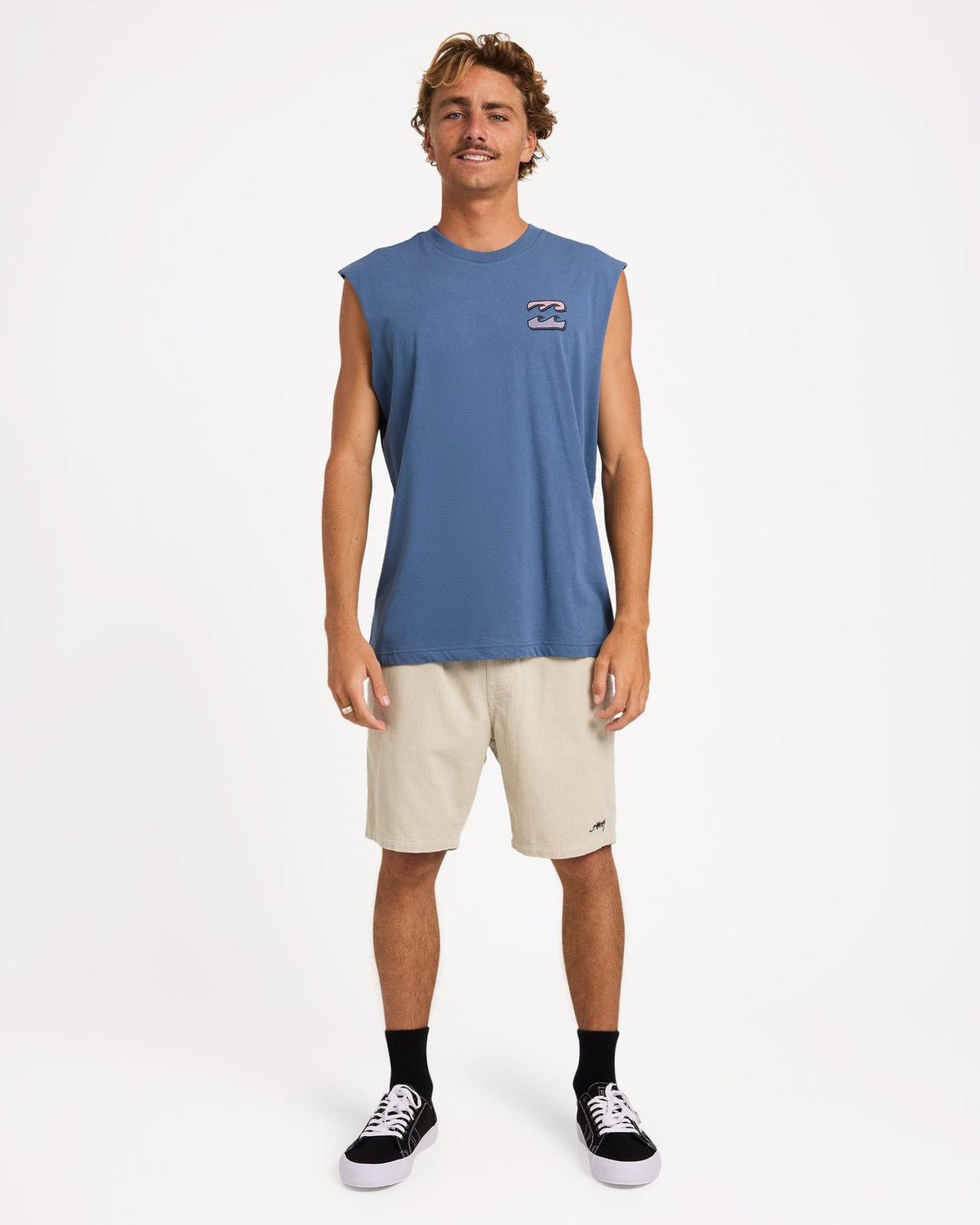 Mens Heritage Arch Muscle China Blue - Image 5
