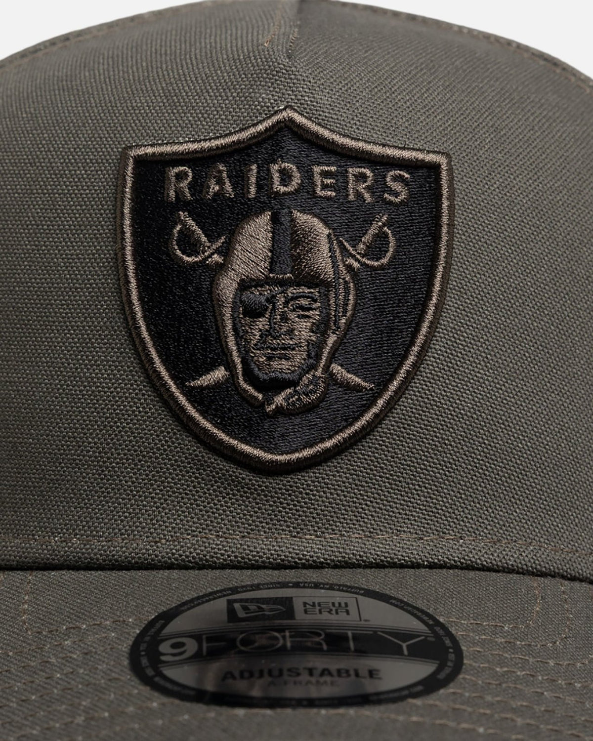 Las Vegas Raiders 9FORTY A-Frame Snapback - Moss Canvas - Image 5