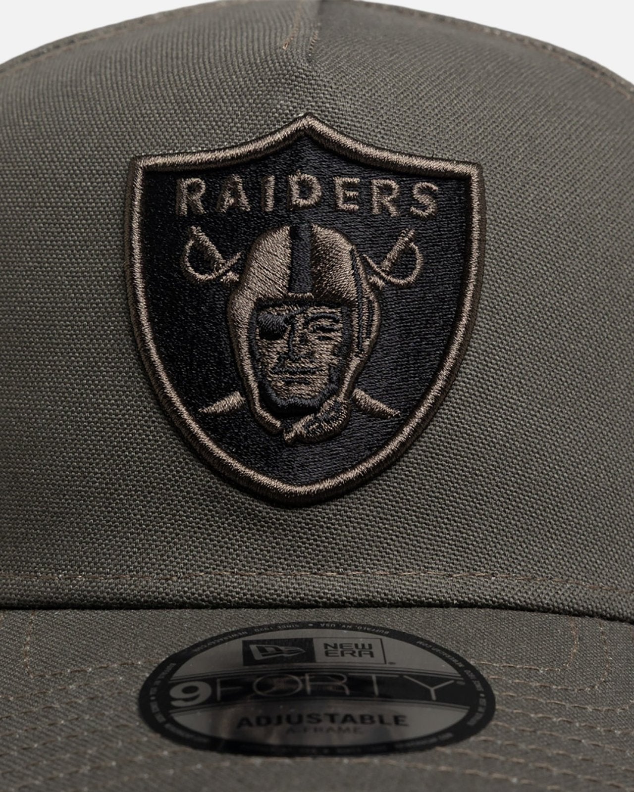 Las Vegas Raiders 9FORTY A-Frame Snapback - Moss Canvas - Image 5