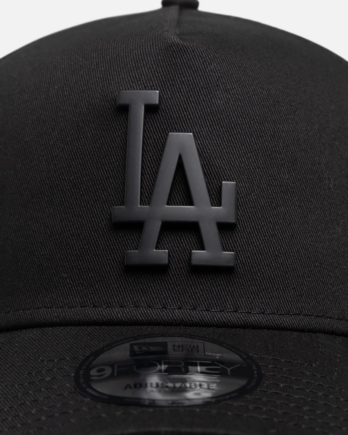 Los Angeles Dodgers 9FORTY A-Frame Snapback - Black Metal Badge - Image 5
