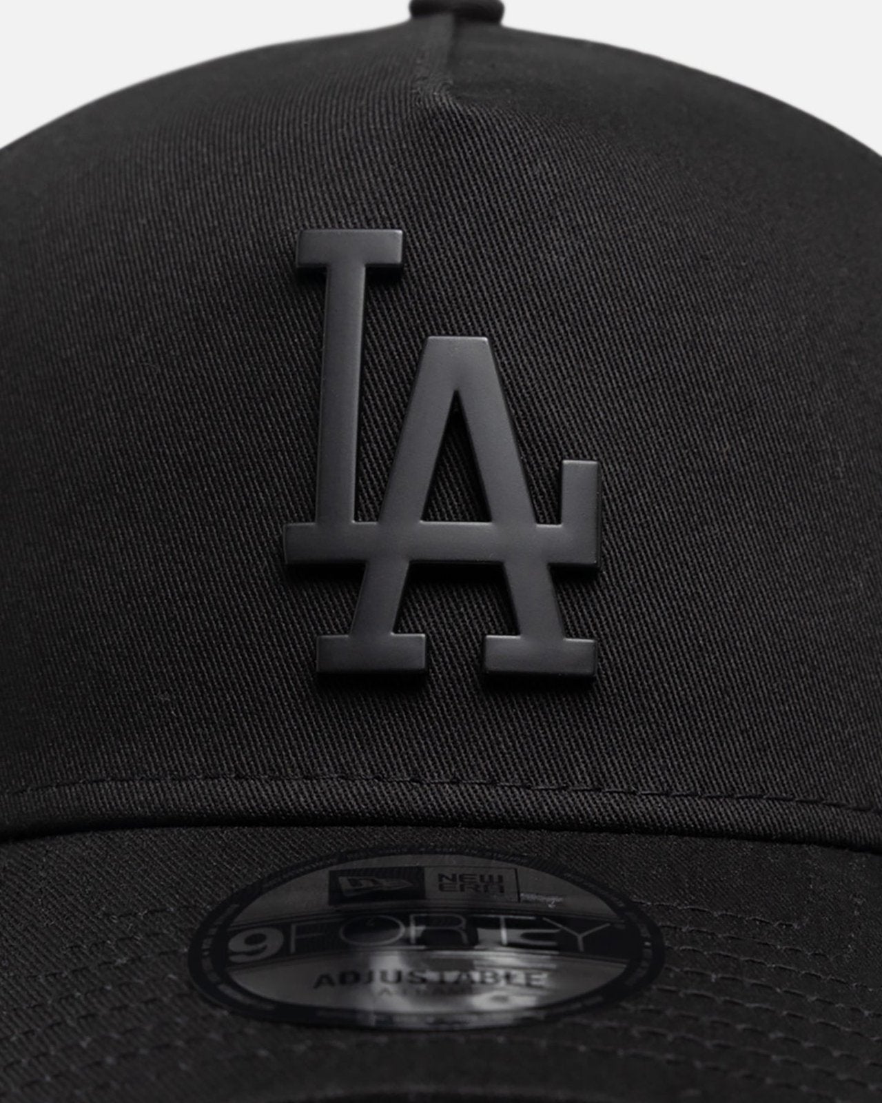 Los Angeles Dodgers 9FORTY A-Frame Snapback - Black Metal Badge - Image 5