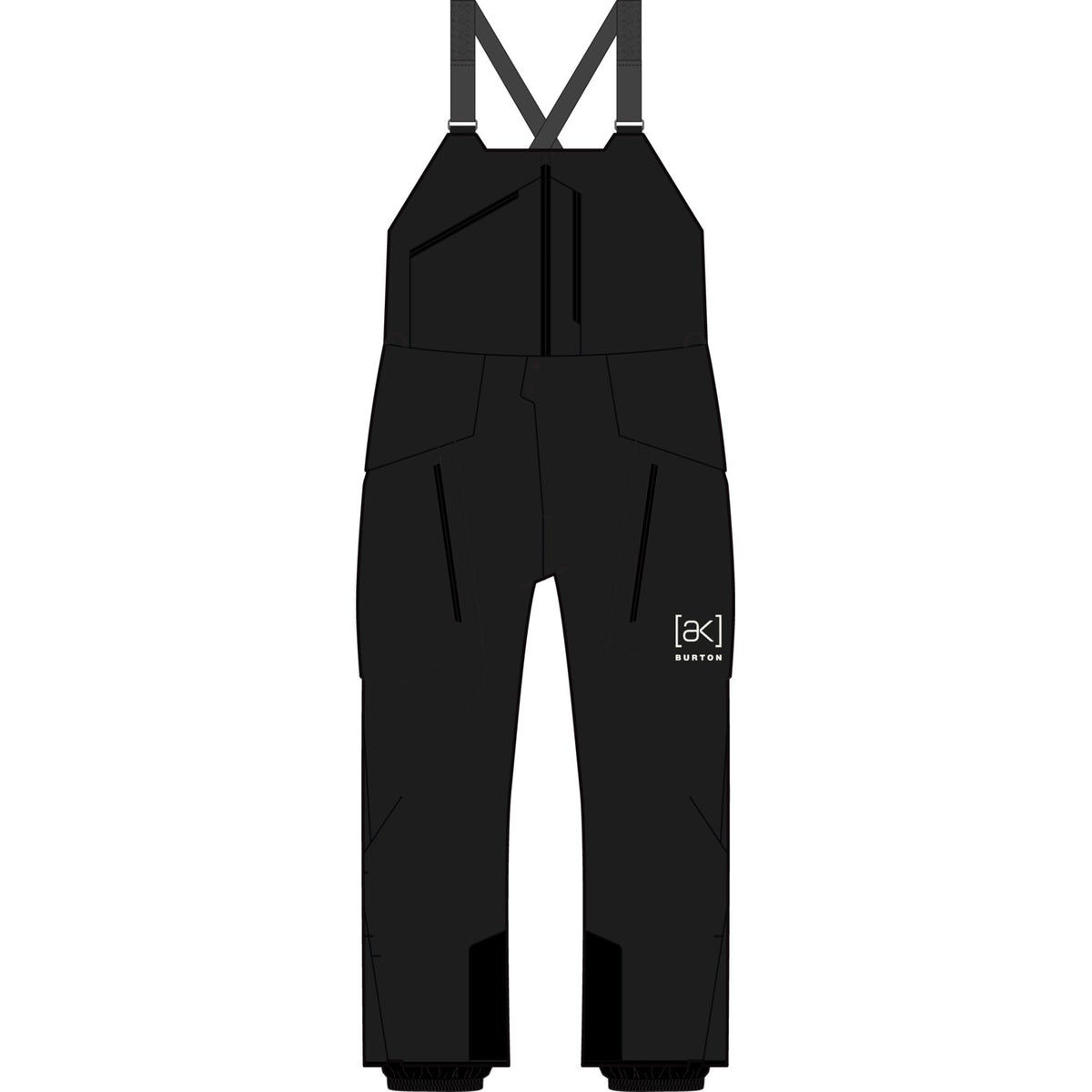 Mens [Ak] Cyclic Gore-Tex 2L Bib Pants True Black - Image 5
