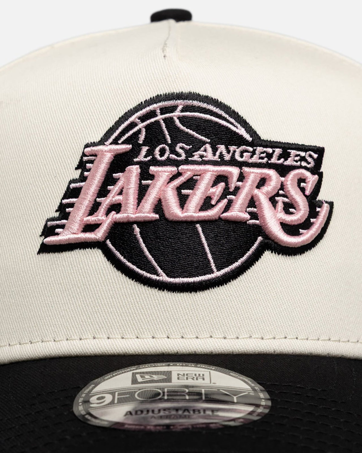 Los Angeles Lakers 9FORTY A-Frame Snapback - Chrome Black Pink - Image 5