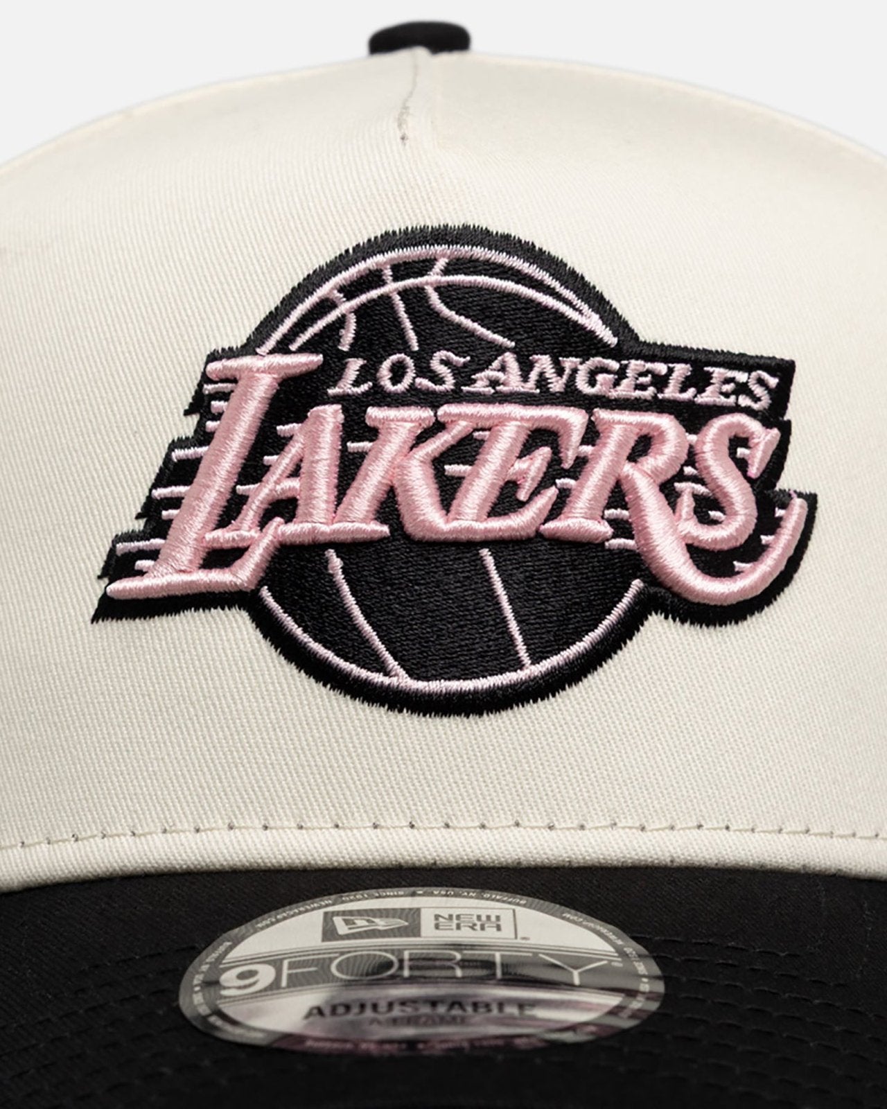 Los Angeles Lakers 9FORTY A-Frame Snapback - Chrome Black Pink - Image 5