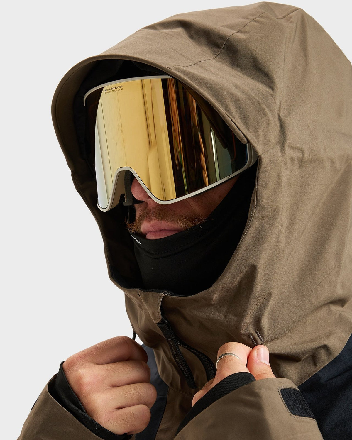 Mens Forever Stretch Gore-Tex Snow Jacket Canteen - Image 5