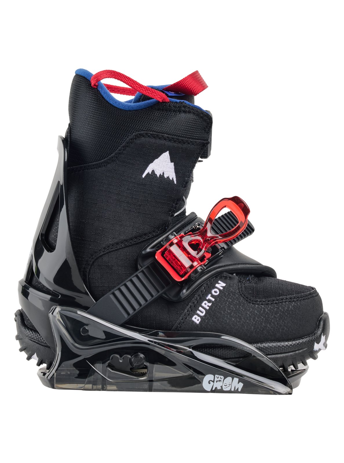 Kids Grom Disc Snowboard Bindings Black - Image 5