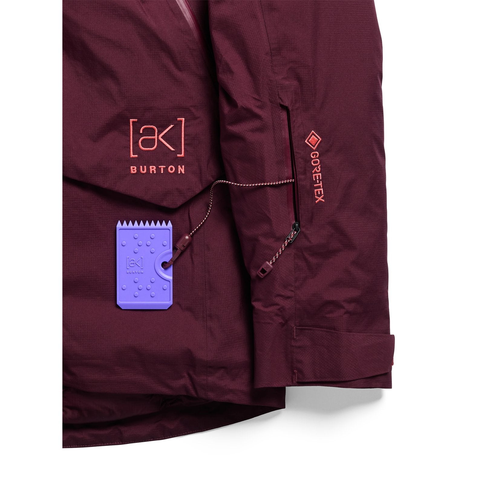 Womens [Ak] Swash Down Insulated Gore-Tex 2L Jacket Rum Raisin - Image 5