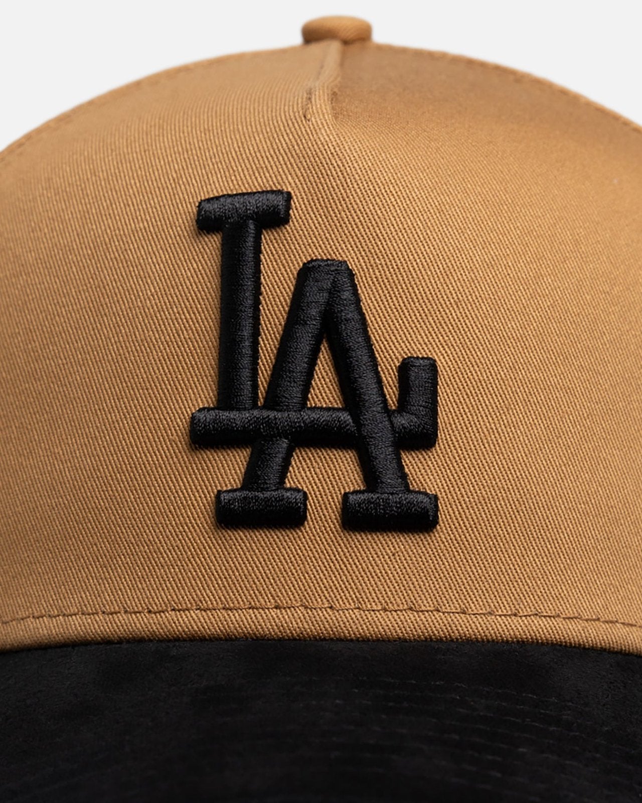 Los Angeles Dodgers 9FORTY A-Frame Snapback - Wheat Black Suede - Image 5