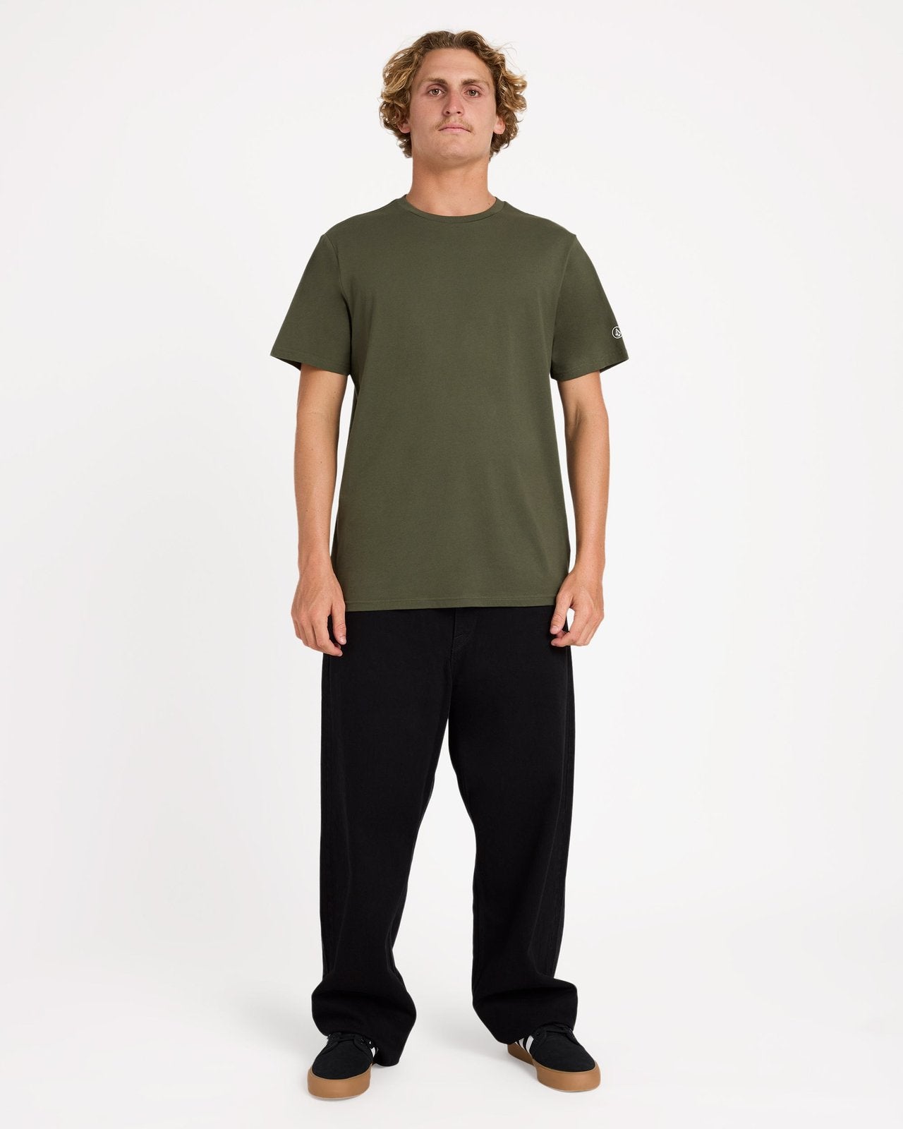 Aus Solid Short Sleeve Tee Squadron Green - Image 5
