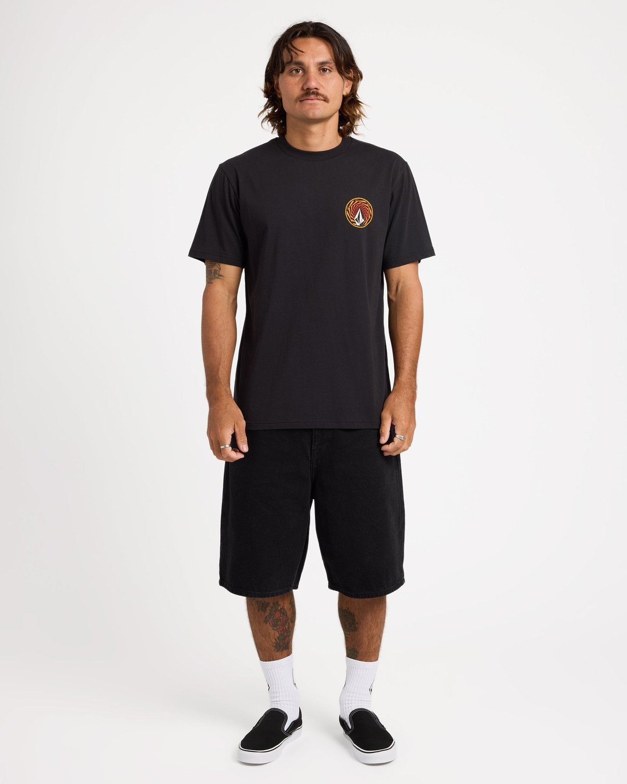 Mens Warpstone T-Shirt Black - Image 5