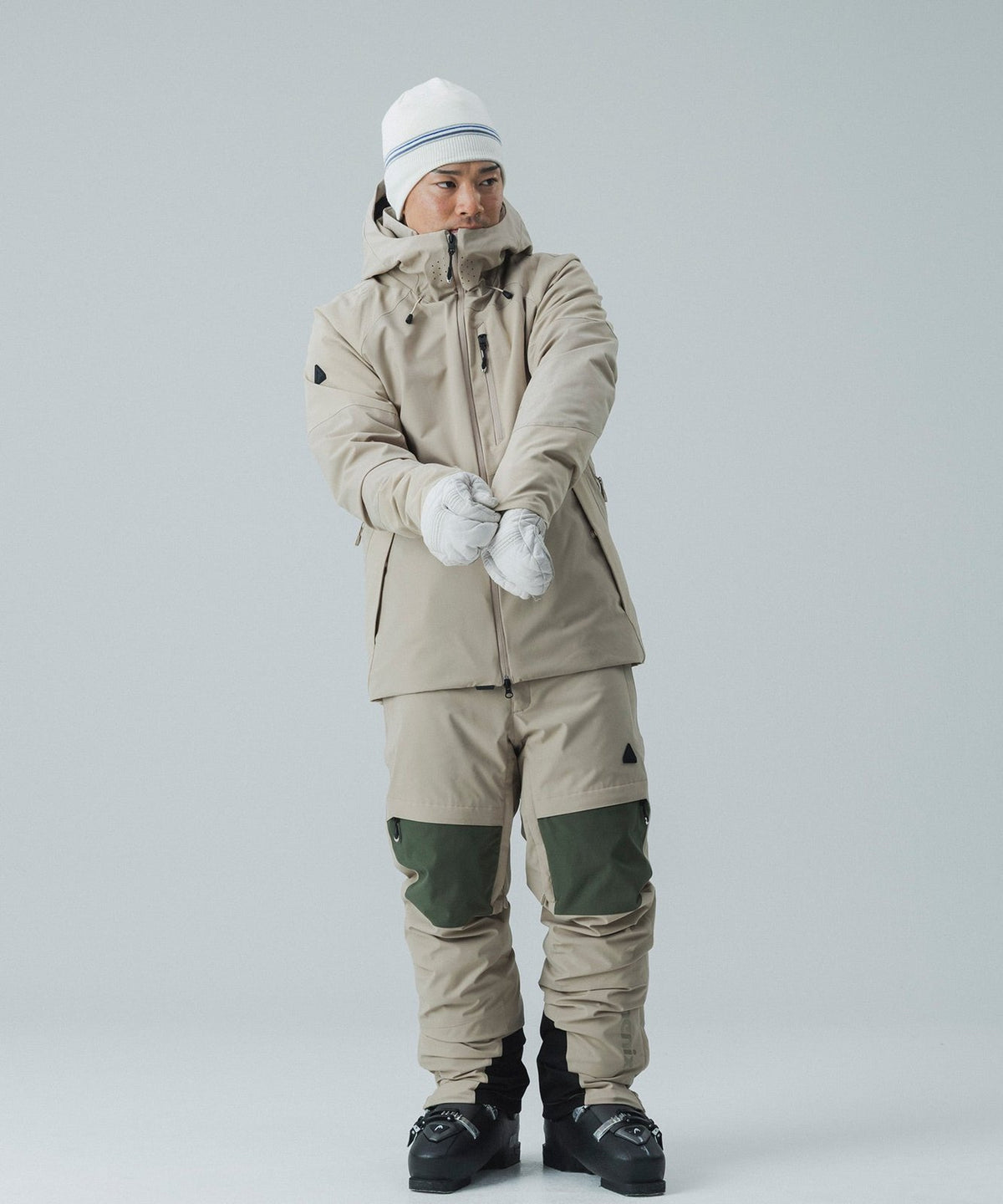 Mens Masters Jacket Beige - Image 5