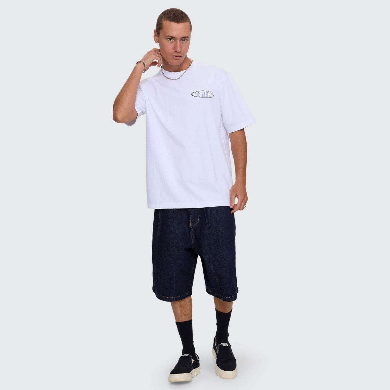 Val For The Win Oversize Fit Tee White - Image 6