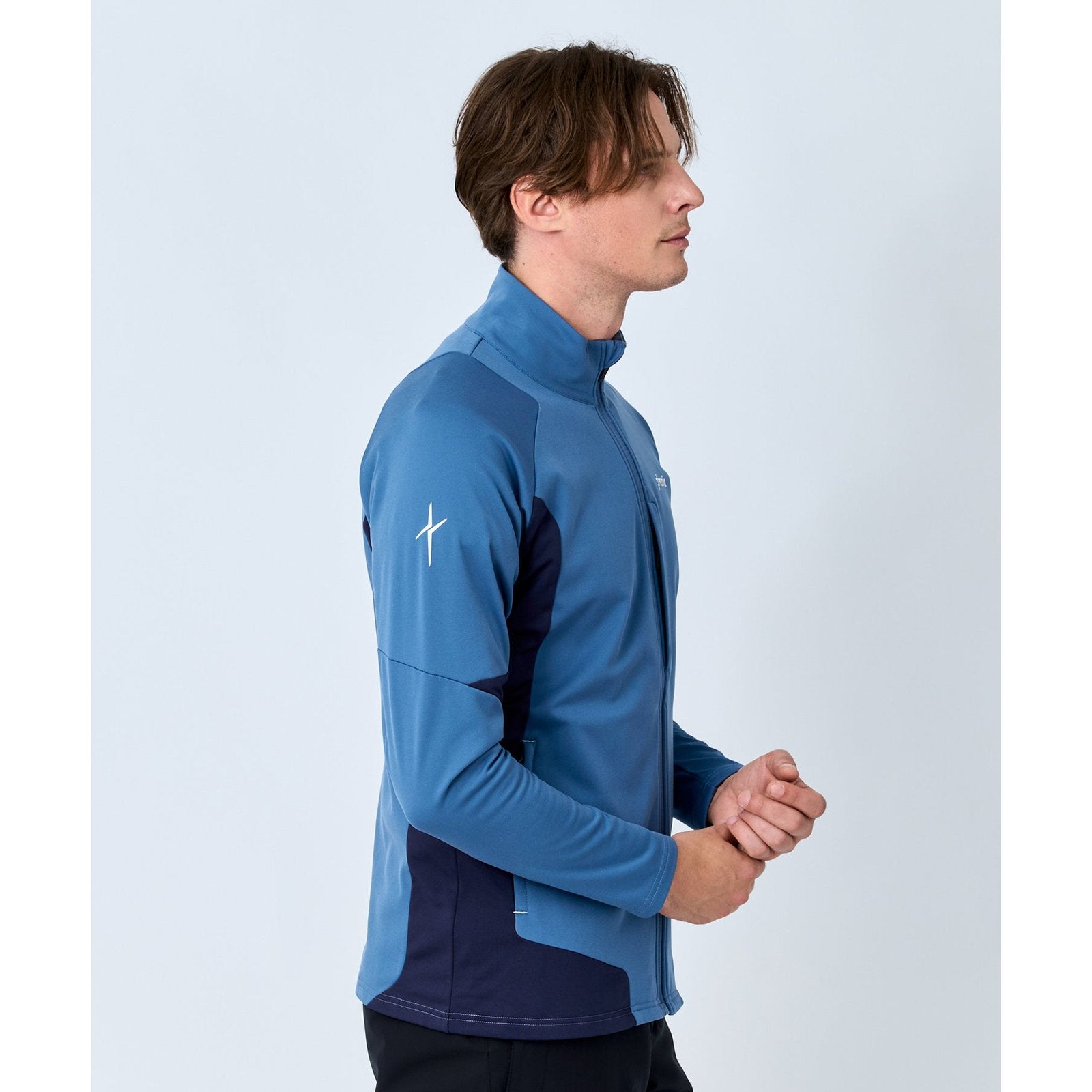 Mens Edge Drive Middle Jacket Gray Blue - Image 6