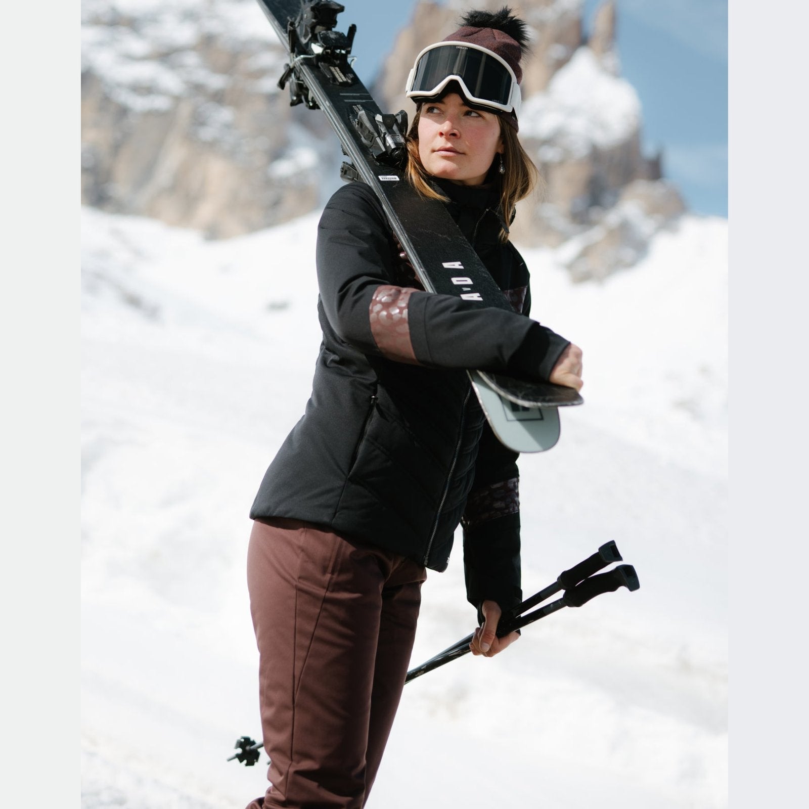 Womens Fuse Pants Mocha - Image 6