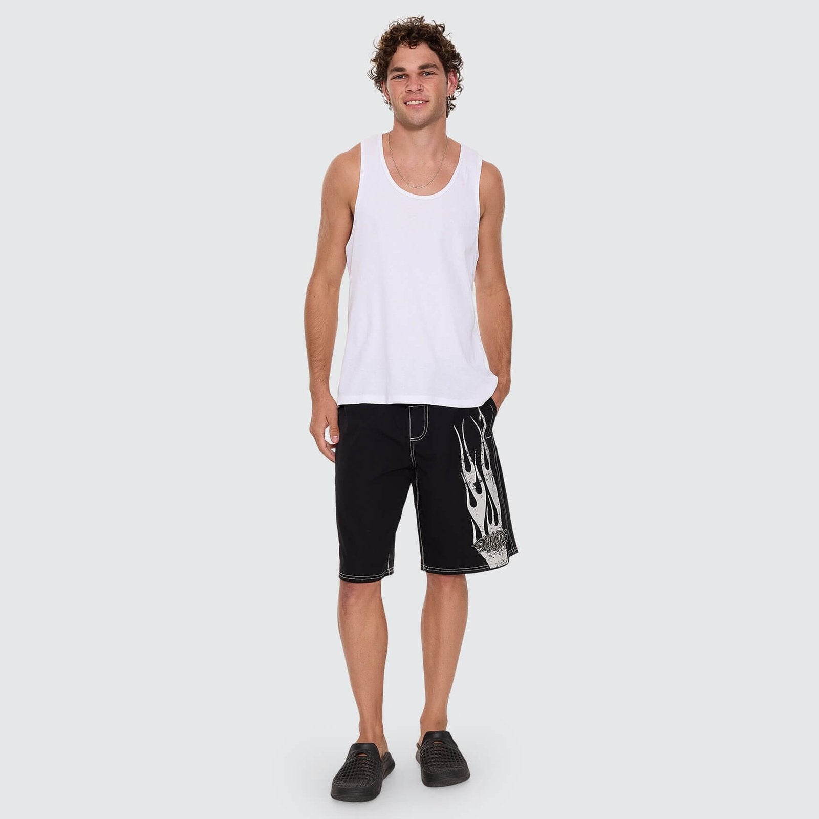 Mind Over Matter Elastic Boardshort Black - Image 6
