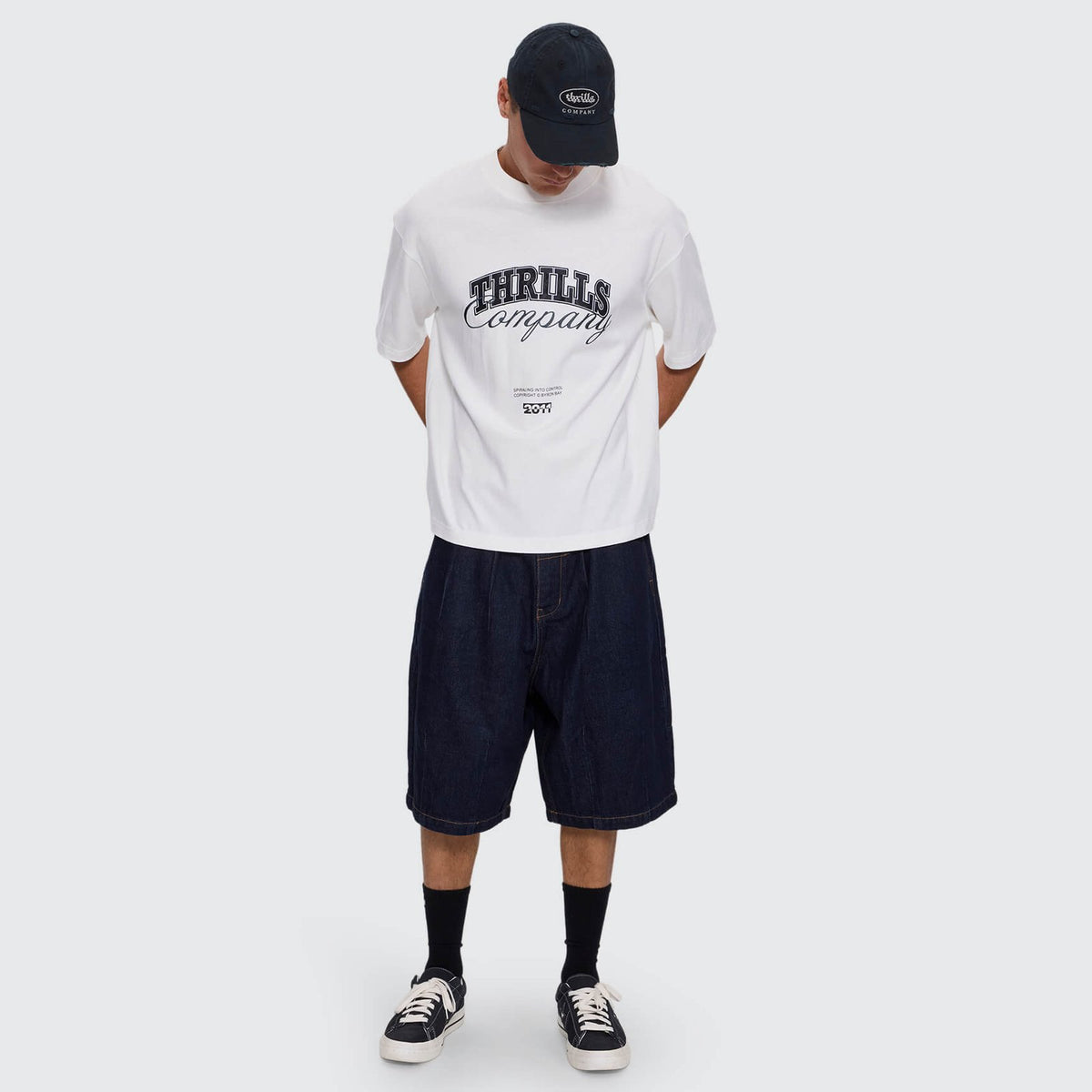 Spiraling Box Crop Tee Dirty White - Image 6