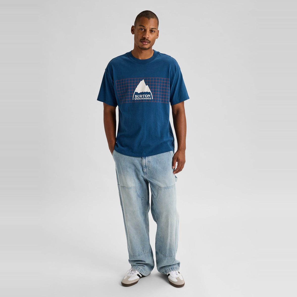 50th 83 Squared Short Sleeve T-Shirt Selvedge Blue - Image 6