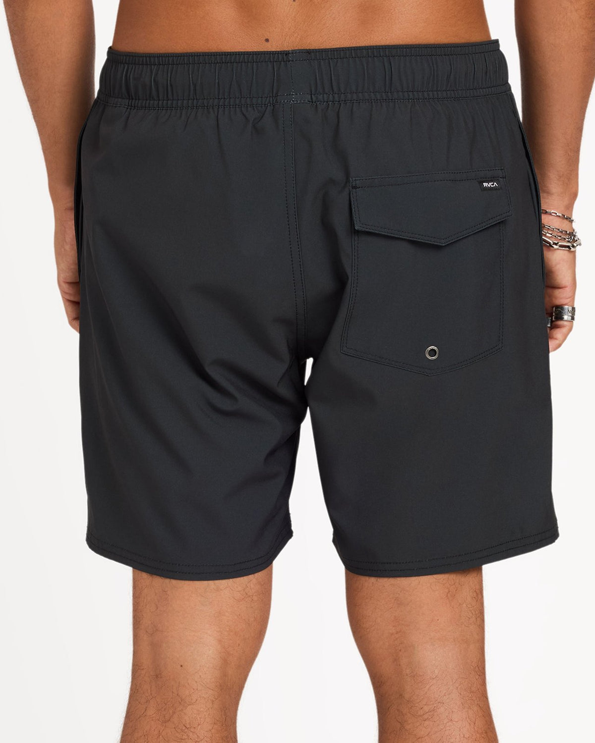 Mens Trad Eagle Boardshorts Pirate Black - Image 6