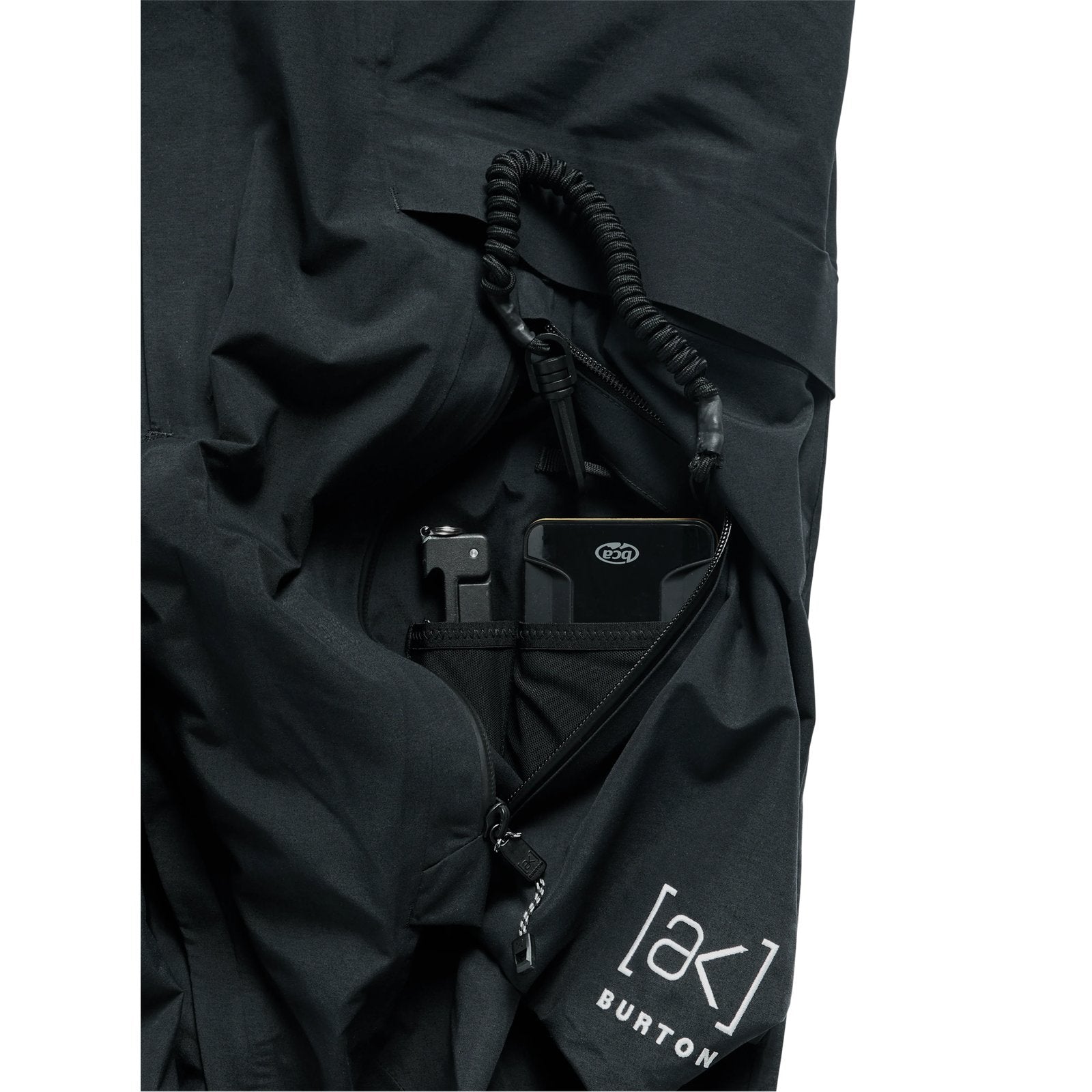 Mens [Ak] Cyclic Gore-Tex 2L Bib Pants True Black - Image 6