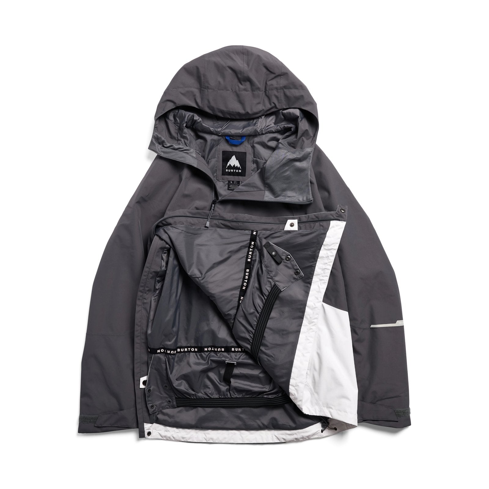 Mens Reserve 2L Relaxed Anorak Jacket Gotham Gray / Gray Cloud - Image 6