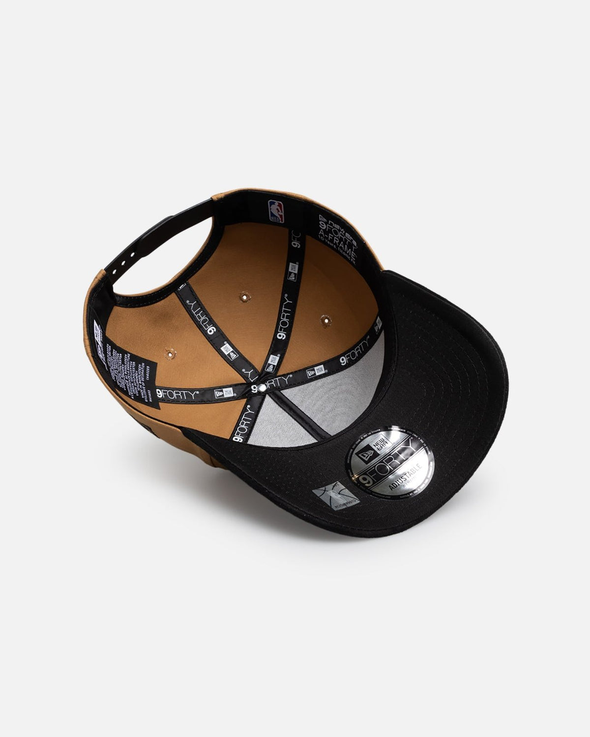 Chicago Bulls 9FORTY A-Frame Snapback - Wheat Black Suede - Image 6