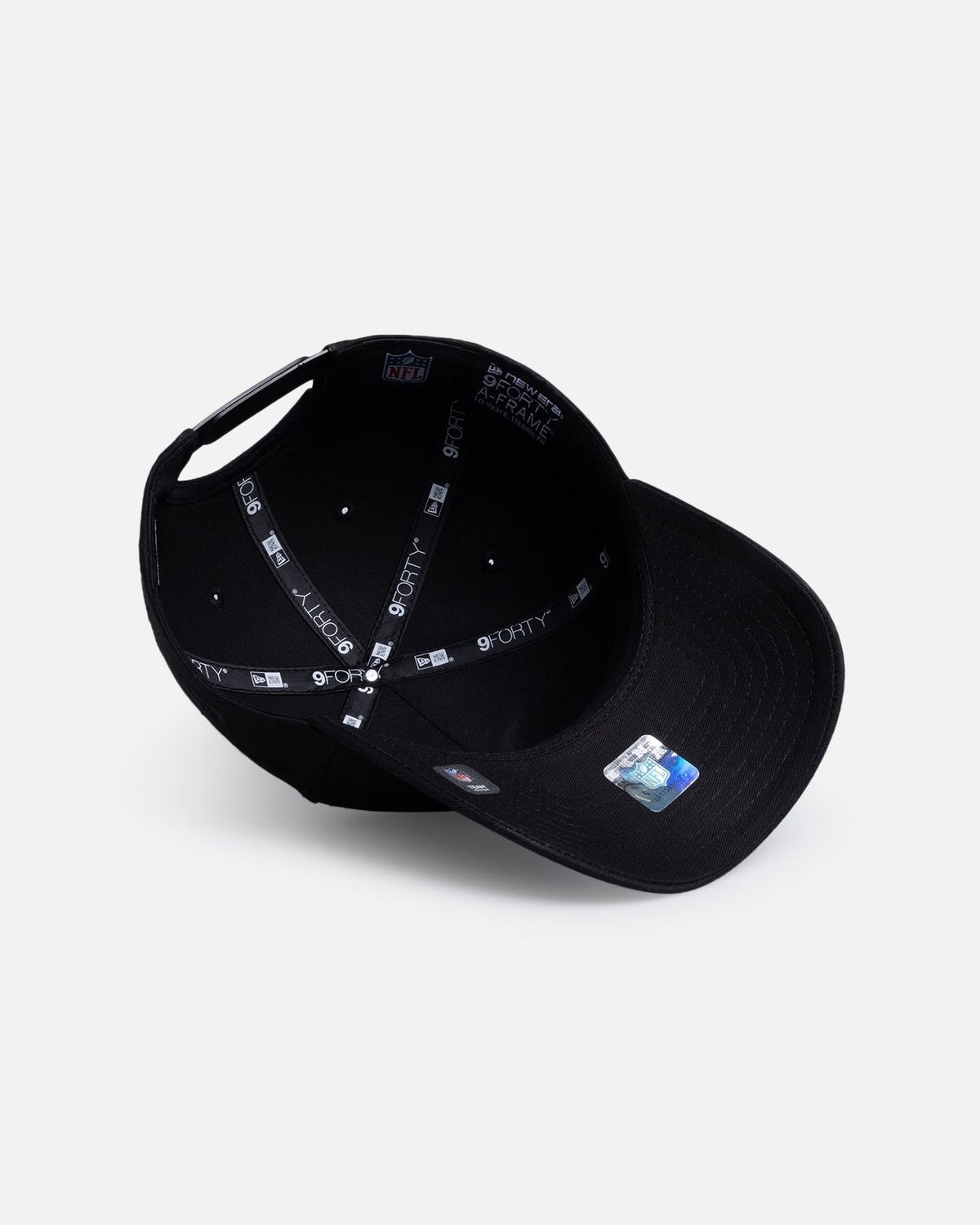 Las Vegas Raiders 9FORTY A-Frame Snapback - Black Metal Badge - Image 6
