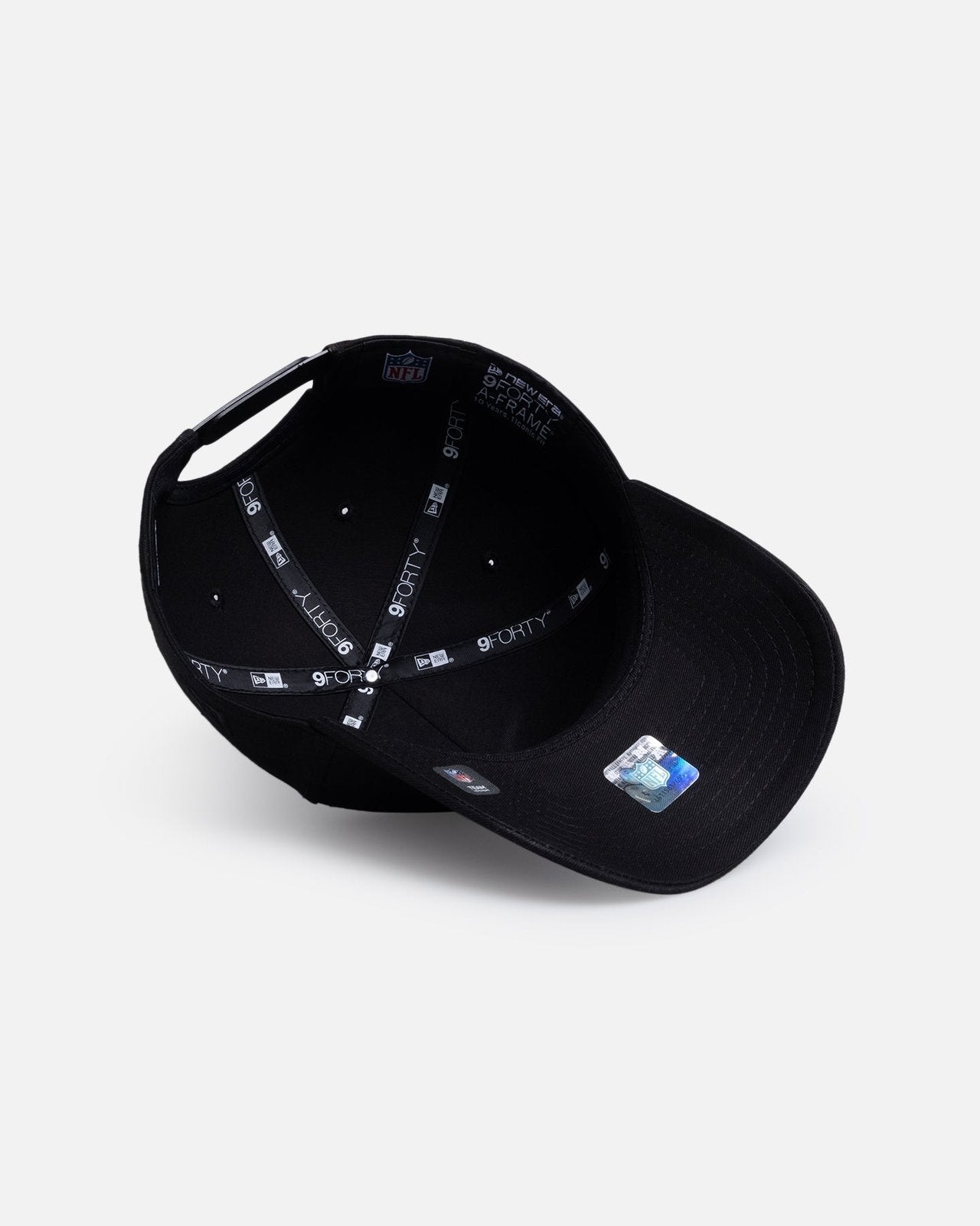 Las Vegas Raiders 9FORTY A-Frame Snapback - Black Metal Badge - Image 6