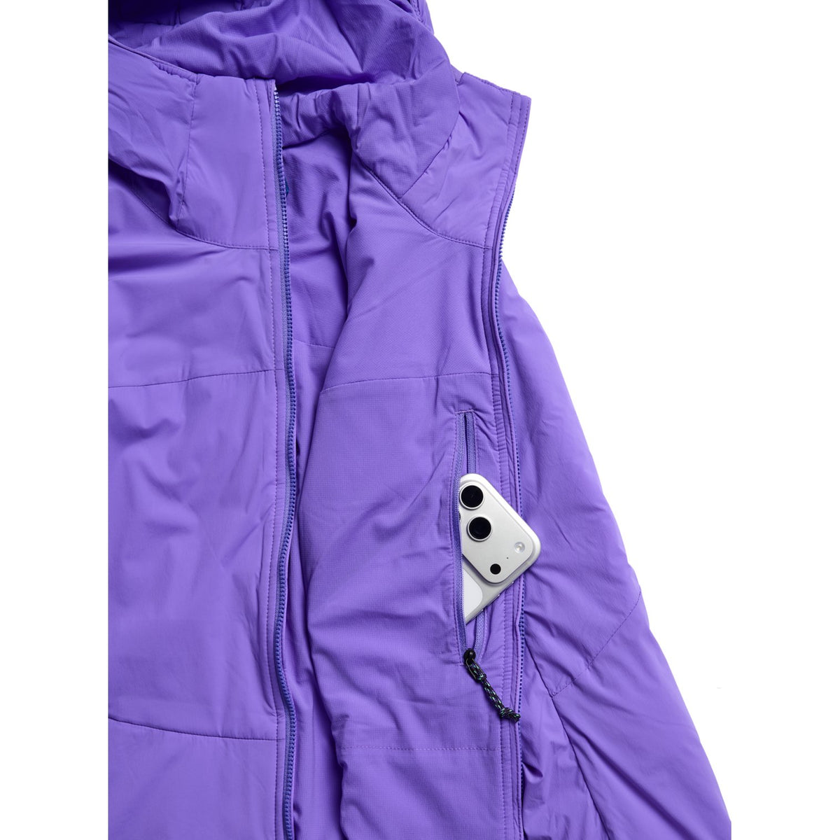 Womens [Ak] Helium Hooded Stretch Insulated Jacket Purple Voltage - Image 6
