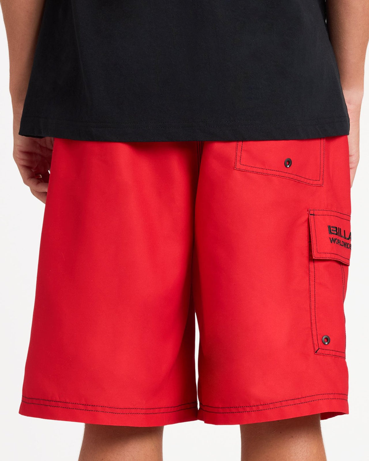 Mens Throw On 22" Shorts Red Core - Image 6
