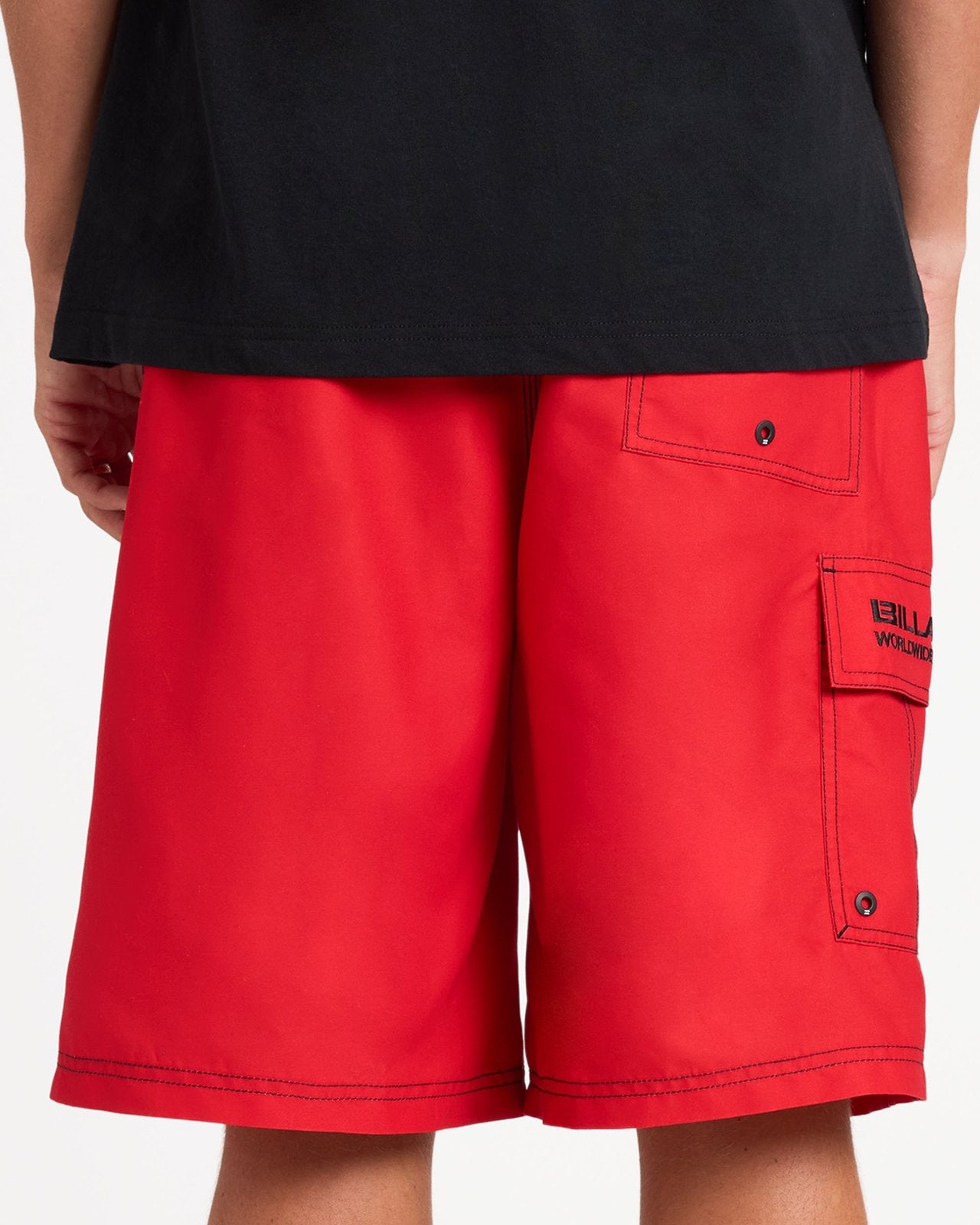 Mens Throw On 22" Shorts Red Core - Image 6