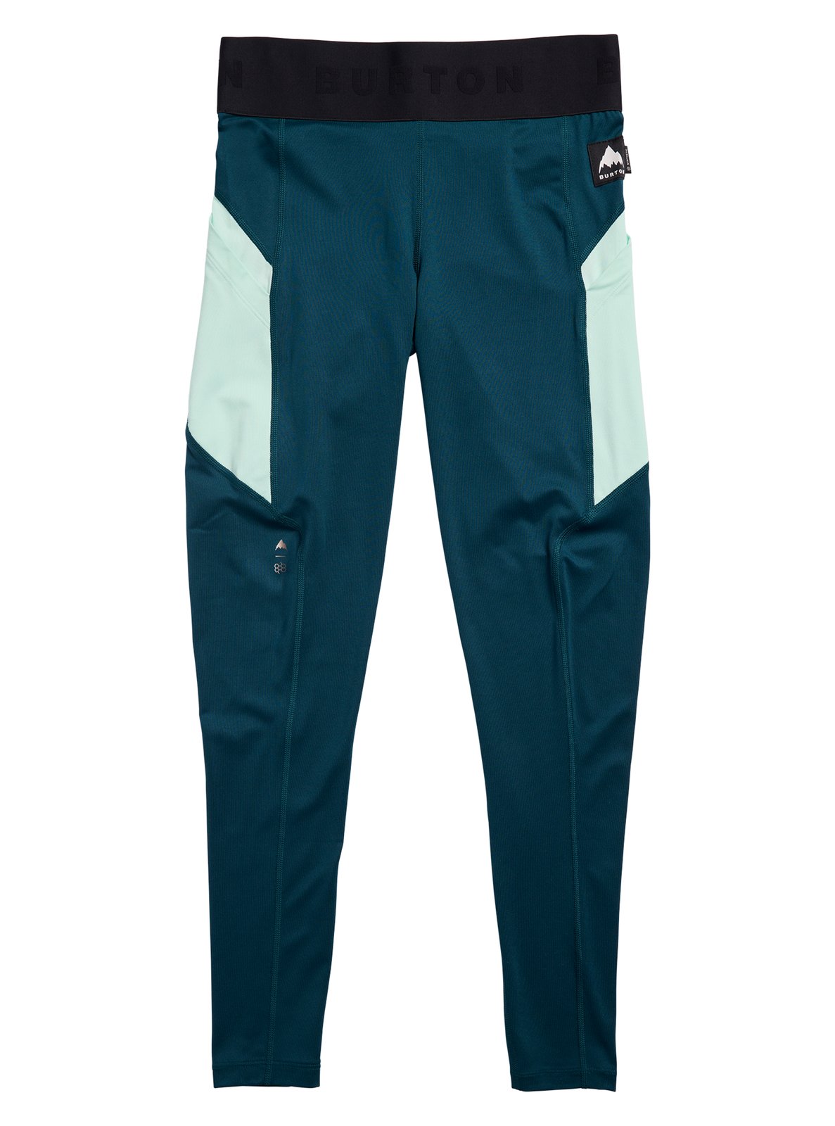 Womens Synthetic Midweight Base Layer Pants Atlantic Teal/Spring Frost - Image 6
