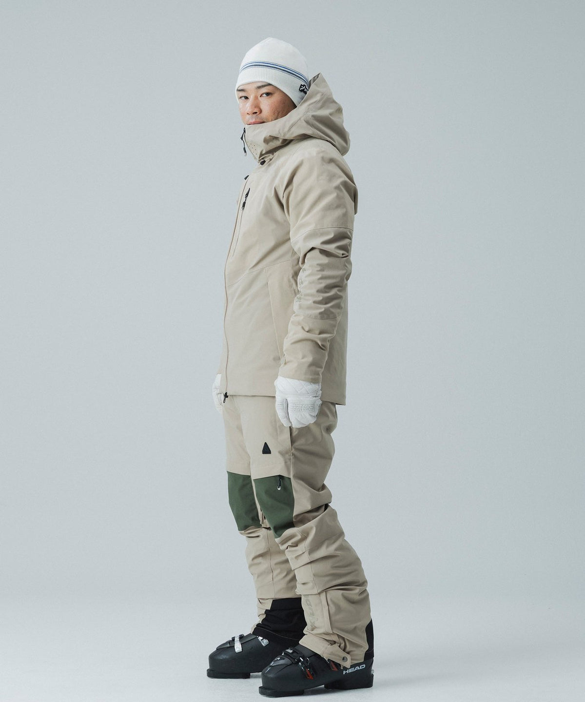 Mens Masters Jacket Beige - Image 6