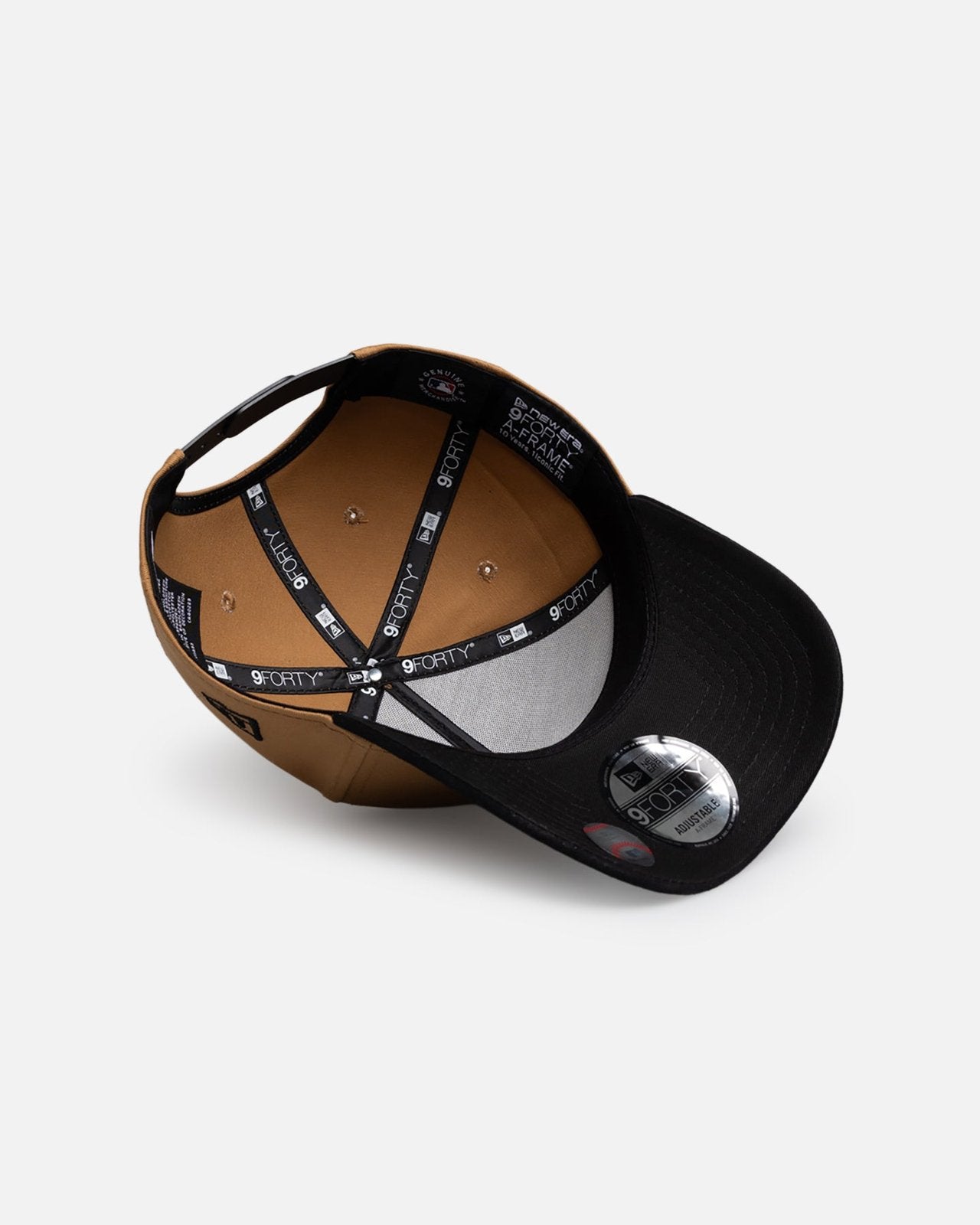 Los Angeles Dodgers 9FORTY A-Frame Snapback - Wheat Black Suede - Image 6