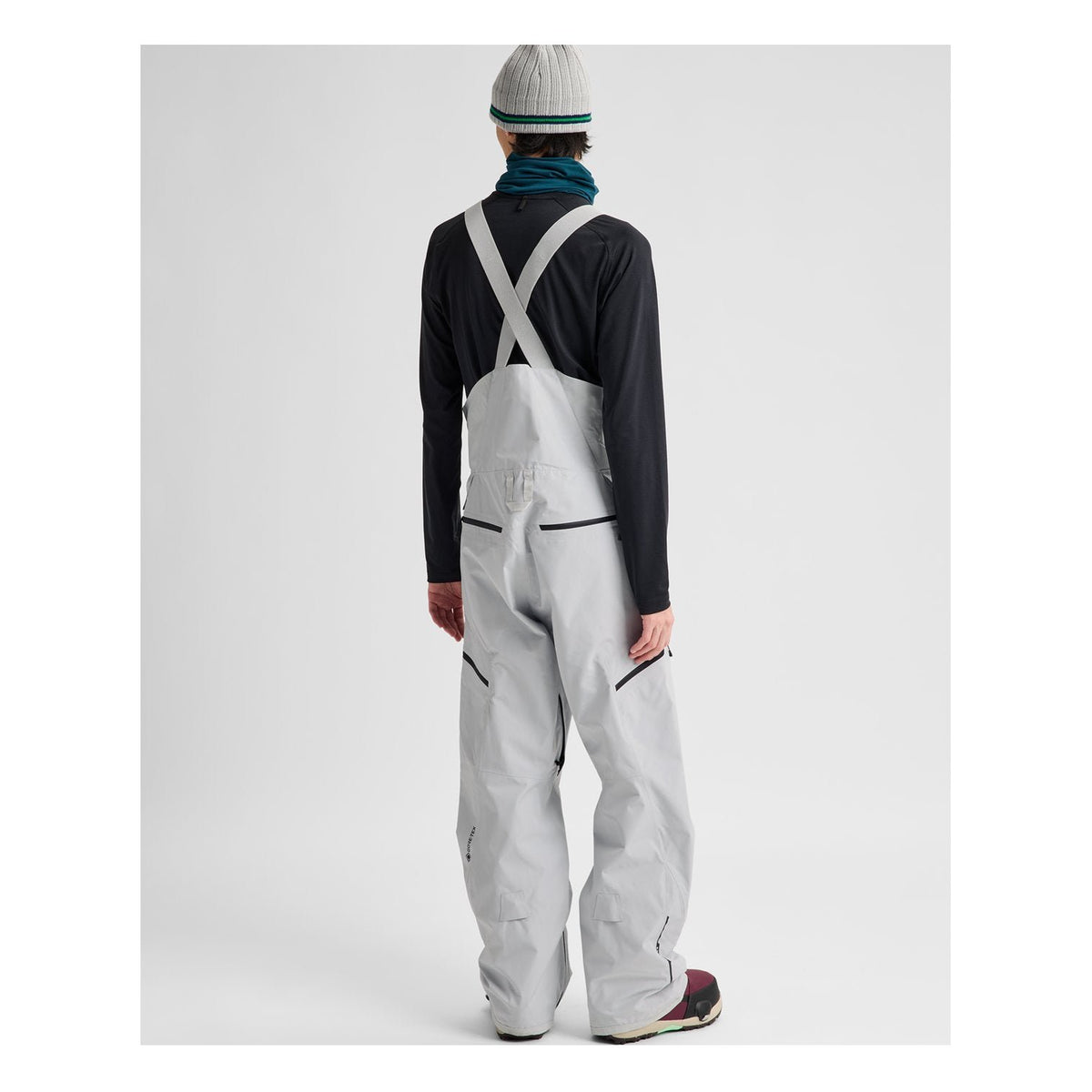 Mens Reserve Gore-Tex 2L Bib Pants Gray Cloud - Image 6