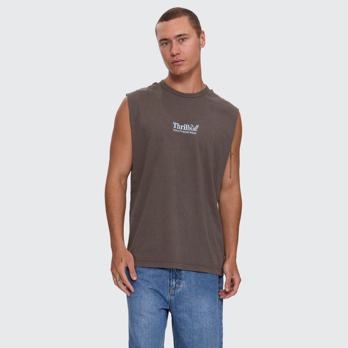 Workwear Embro Merch Fit Muscle Tee Bungee Cord - Image 7