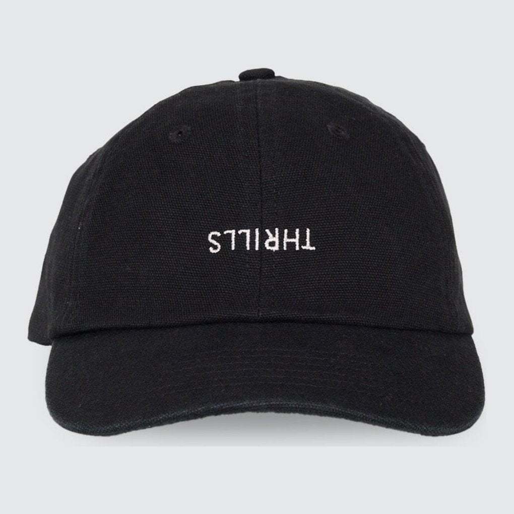 Minimal 6 Panel Cap Washed Black - Image 7