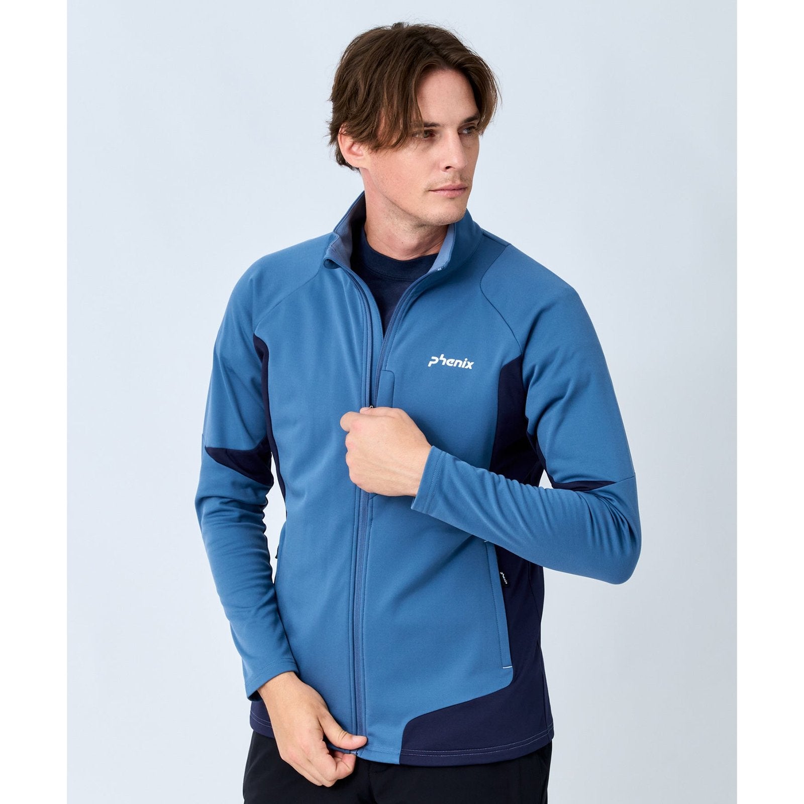 Mens Edge Drive Middle Jacket Gray Blue - Image 7