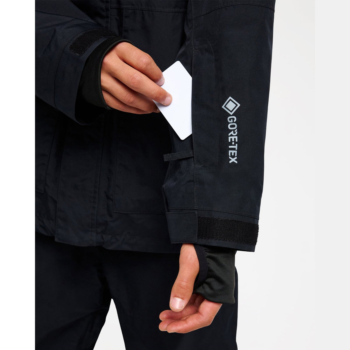 Mens Mission Gore-Tex Snow Jacket True Black - Image 7
