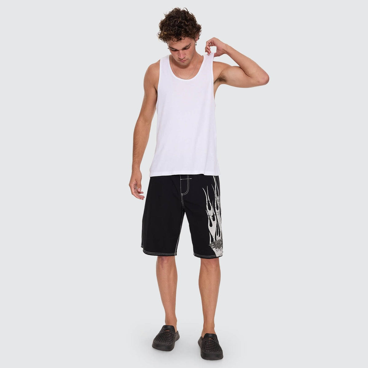 Mind Over Matter Elastic Boardshort Black - Image 7