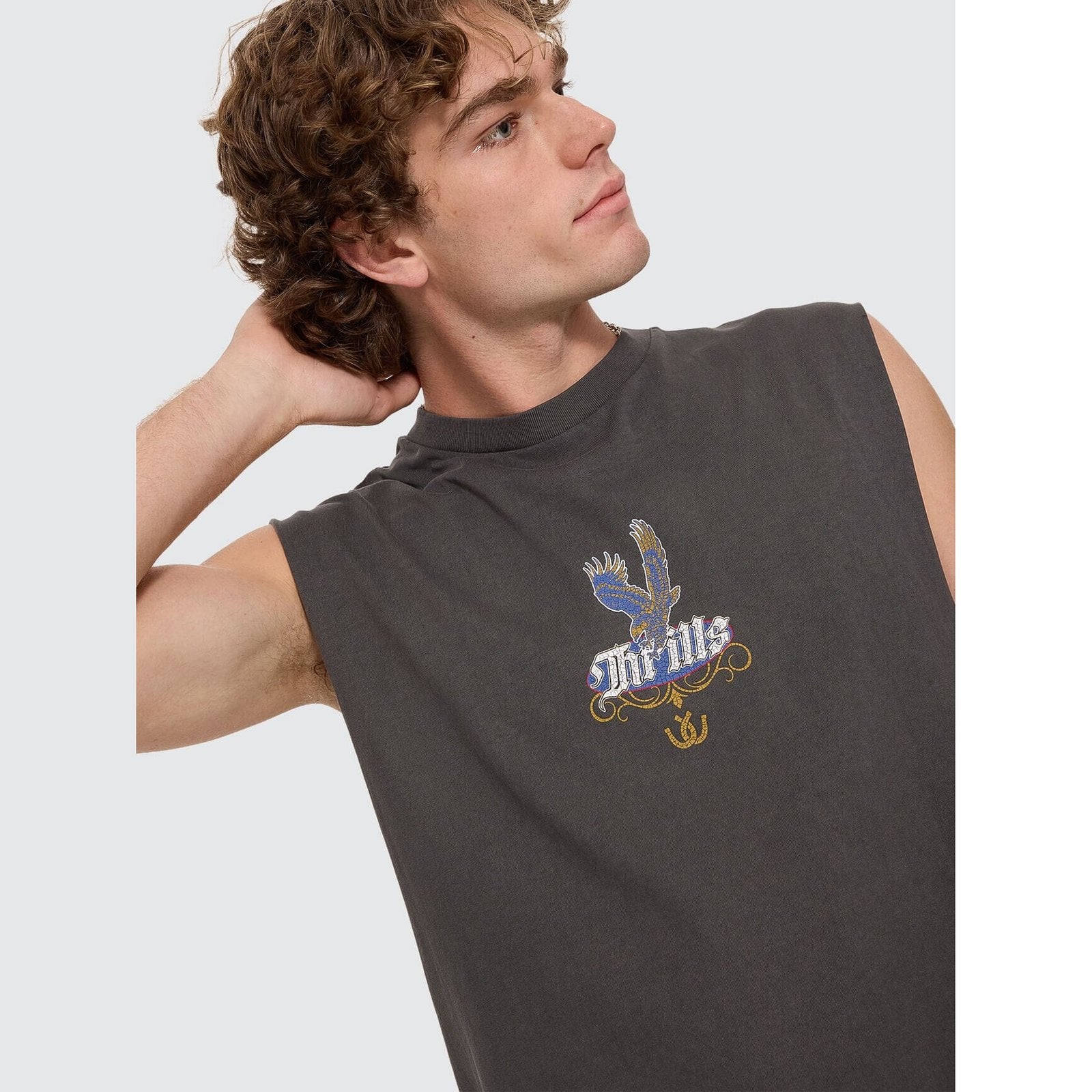 Always Good Always Tough Merch Fit Muscle Tee Merch Black - Image 7